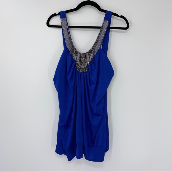 NEW Maurices Embelished Tank Top 2X
